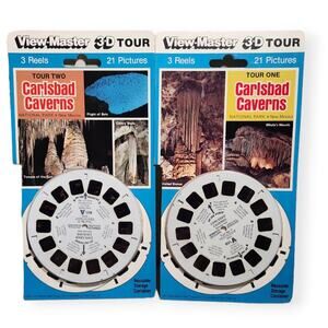 View-Master Vintage 3-D Tour Carlsbad Cavern New Mexico Reels Lot 1990 Pre-owned